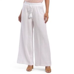 C&C California Gauze Beach Pants in White